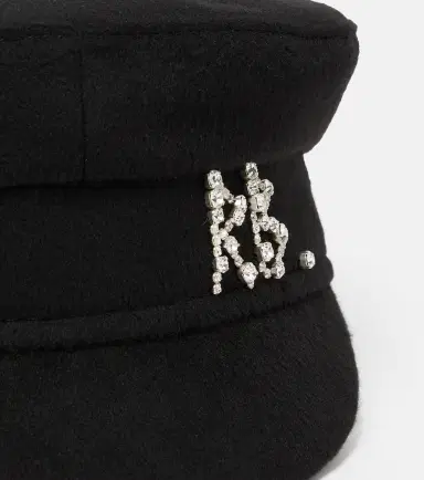 Ruslan Baginskiy Embellished wool baker boy cap | Thumbnail 3 Ruslan Baginskiy Embellished wool baker boy cap | Thumbnail 3