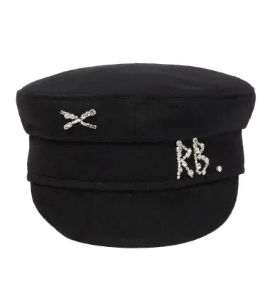 Ruslan Baginskiy Embellished wool baker boy cap | Thumbnail 1 Ruslan Baginskiy Embellished wool baker boy cap | Thumbnail 1