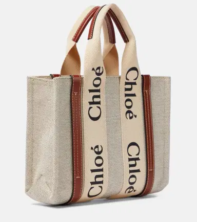 Chloé Chloé Woody Small canvas tote | Thumbnail 2 Chloé Chloé Woody Small canvas tote | Thumbnail 2