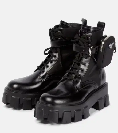 Prada Monolith leather ankle boots | Thumbnail 2 Prada Monolith leather ankle boots | Thumbnail 2