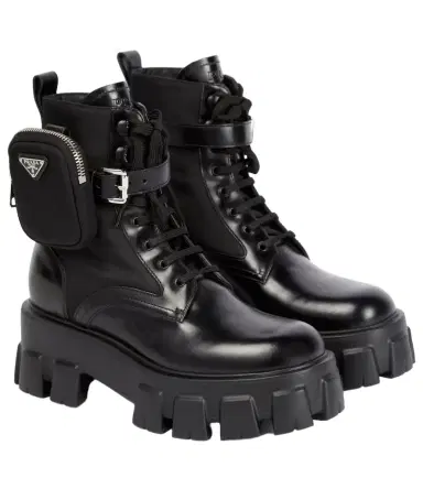 Prada Monolith leather ankle boots | Thumbnail 1 Prada Monolith leather ankle boots | Thumbnail 1