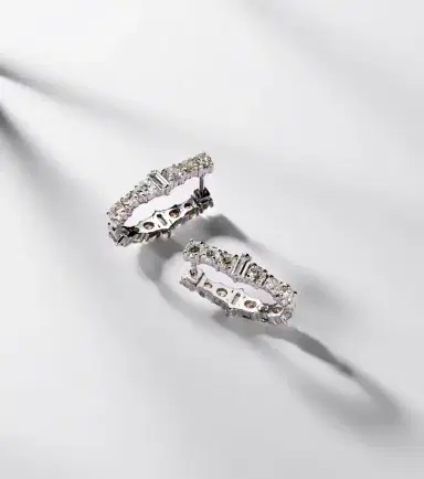 Ileana Makri Rivulet 18kt white gold hoop earrings with diamonds | Thumbnail 5 Ileana Makri Rivulet 18kt white gold hoop earrings with diamonds | Thumbnail 5