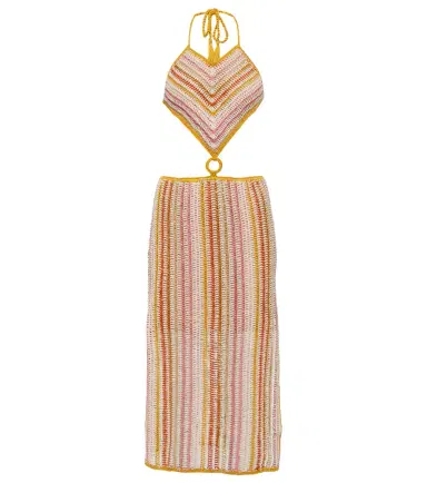 Anna Kosturova Ring halterneck crochet dress | Thumbnail 1 Anna Kosturova Ring halterneck crochet dress | Thumbnail 1