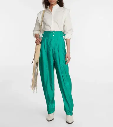 Isabel Marant Olga high-rise tapered pants | Thumbnail 4 Isabel Marant Olga high-rise tapered pants | Thumbnail 4