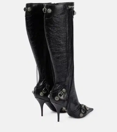 Balenciaga Cagole leather knee-high boots | Thumbnail 3 Balenciaga Cagole leather knee-high boots | Thumbnail 3