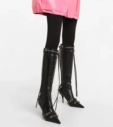 Balenciaga Cagole leather knee-high boots | Thumbnail 6 Balenciaga Cagole leather knee-high boots | Thumbnail 6
