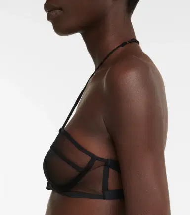 Nensi Dojaka Mesh halterneck bra | Thumbnail 3 Nensi Dojaka Mesh halterneck bra | Thumbnail 3