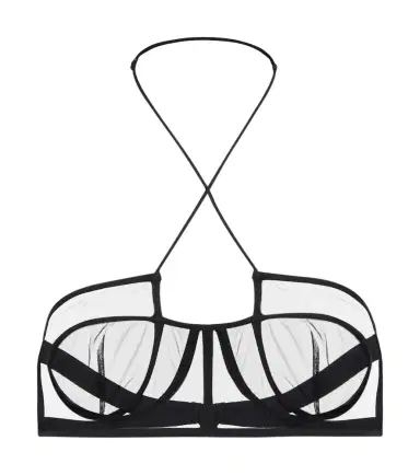 Nensi Dojaka Mesh halterneck bra | Thumbnail 1 Nensi Dojaka Mesh halterneck bra | Thumbnail 1