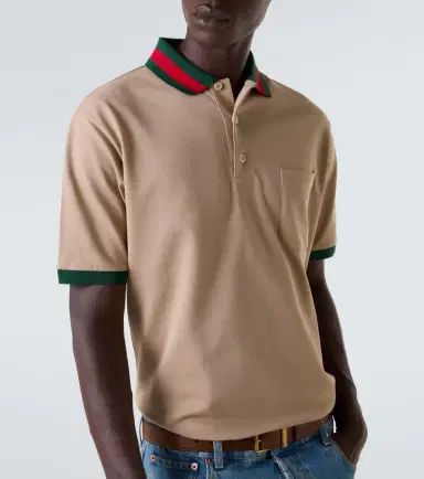 Gucci Web-collar piqué polo shirt | Thumbnail 2 Gucci Web-collar piqué polo shirt | Thumbnail 2