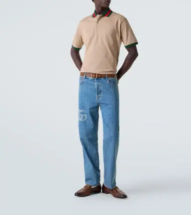 Gucci Web-collar piqué polo shirt | Thumbnail 3 Gucci Web-collar piqué polo shirt | Thumbnail 3