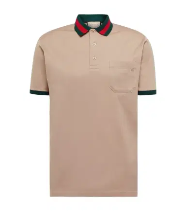 Gucci Web-collar piqué polo shirt | Thumbnail 1 Gucci Web-collar piqué polo shirt | Thumbnail 1