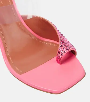 Amina Muaddi Paloma embellished leather and PVC mules | Thumbnail 4 Amina Muaddi Paloma embellished leather and PVC mules | Thumbnail 4