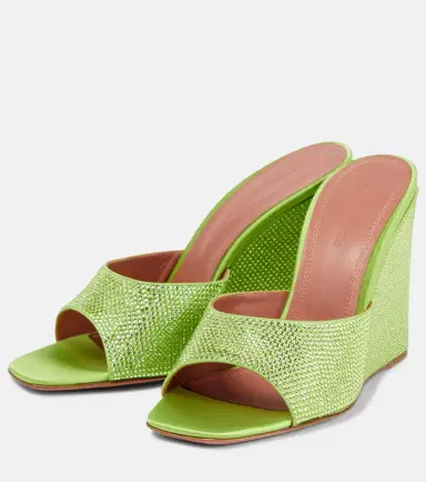 Amina Muaddi Lupita embellished wedge sandals | Thumbnail 2 Amina Muaddi Lupita embellished wedge sandals | Thumbnail 2