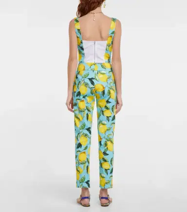 Dolce & Gabbana Printed cotton-blend bustier top | Thumbnail 4 Dolce & Gabbana Printed cotton-blend bustier top | Thumbnail 4