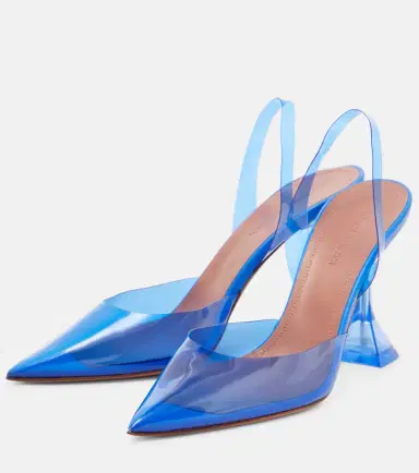 Amina Muaddi Holli Glass PVC slingback pumps | Thumbnail 2 Amina Muaddi Holli Glass PVC slingback pumps | Thumbnail 2