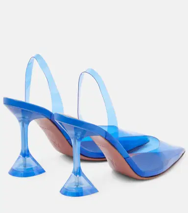 Amina Muaddi Holli Glass PVC slingback pumps | Thumbnail 3 Amina Muaddi Holli Glass PVC slingback pumps | Thumbnail 3