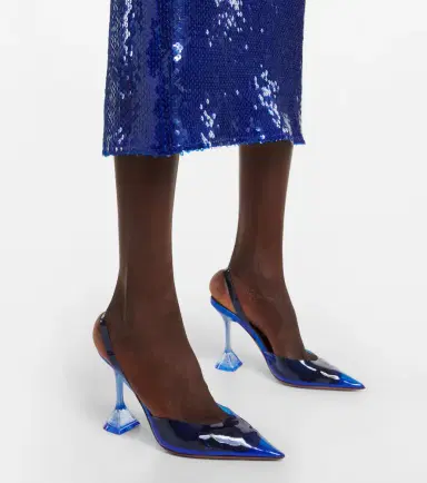 Amina Muaddi Holli Glass PVC slingback pumps | Thumbnail 5 Amina Muaddi Holli Glass PVC slingback pumps | Thumbnail 5