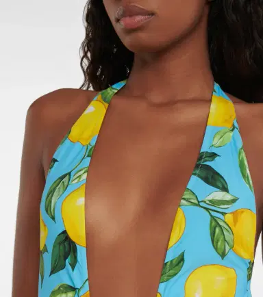 Dolce & Gabbana Printed halterneck swimsuit | Thumbnail 4 Dolce & Gabbana Printed halterneck swimsuit | Thumbnail 4