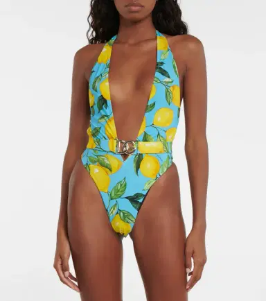 Dolce & Gabbana Printed halterneck swimsuit | Thumbnail 5 Dolce & Gabbana Printed halterneck swimsuit | Thumbnail 5