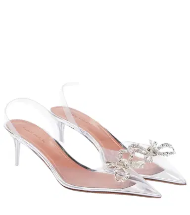 Amina Muaddi Rosie embellished slingback pumps | Thumbnail 1 Amina Muaddi Rosie embellished slingback pumps | Thumbnail 1