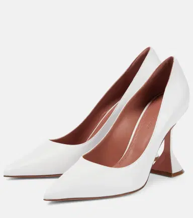 Amina Muaddi Ami leather pumps | Thumbnail 3 Amina Muaddi Ami leather pumps | Thumbnail 3