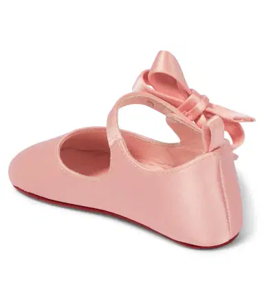 Christian Louboutin Kids Baby Lou Babe satin ballet flats | Thumbnail 2 Christian Louboutin Kids Baby Lou Babe satin ballet flats | Thumbnail 2