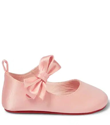 Christian Louboutin Kids Baby Lou Babe satin ballet flats | Thumbnail 4 Christian Louboutin Kids Baby Lou Babe satin ballet flats | Thumbnail 4