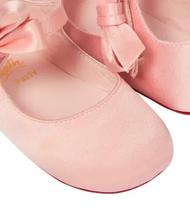 Christian Louboutin Kids Baby Lou Babe satin ballet flats | Thumbnail 5 Christian Louboutin Kids Baby Lou Babe satin ballet flats | Thumbnail 5