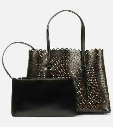 Alaïa Alaïa Le Mina 32 New Vienne leather tote bag | Thumbnail 4 Alaïa Alaïa Le Mina 32 New Vienne leather tote bag | Thumbnail 4