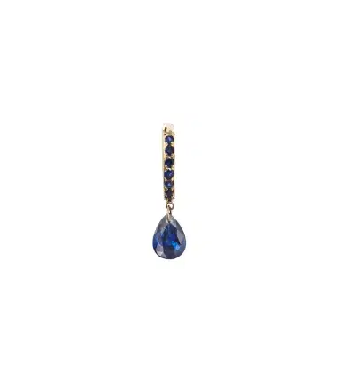 Persée Persée 18kt gold single earring with sapphire and topaz | Thumbnail 1 Persée Persée 18kt gold single earring with sapphire and topaz | Thumbnail 1