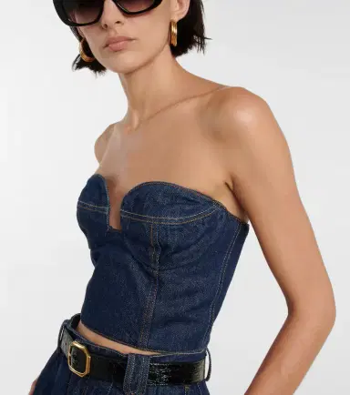 Magda Butrym Denim bustier | Thumbnail 3 Magda Butrym Denim bustier | Thumbnail 3