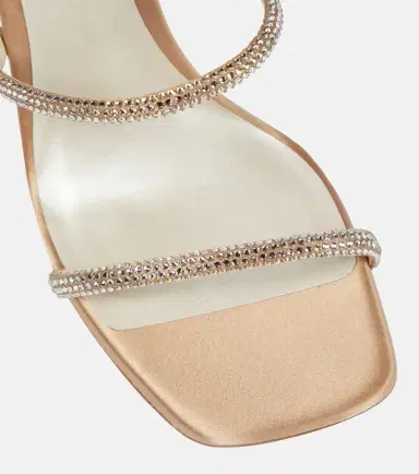 René Caovilla Cleo embellished satin sandals | Thumbnail 2 René Caovilla Cleo embellished satin sandals | Thumbnail 2