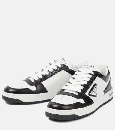 Prada Logo leather sneakers | Thumbnail 3 Prada Logo leather sneakers | Thumbnail 3