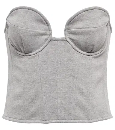 Magda Butrym Cotton-blend jersey bustier | Thumbnail 1 Magda Butrym Cotton-blend jersey bustier | Thumbnail 1