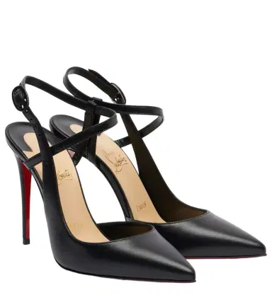 Christian Louboutin Jenlove 100 leather slingback pumps | Thumbnail 1 Christian Louboutin Jenlove 100 leather slingback pumps | Thumbnail 1