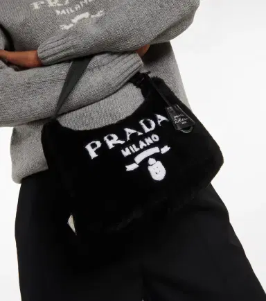 Prada Re-Edition 2000 Mini shearling shoulder bag | Thumbnail 4 Prada Re-Edition 2000 Mini shearling shoulder bag | Thumbnail 4