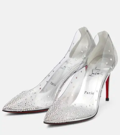 Christian Louboutin Degrastrass 85 embellished PVC pumps | Thumbnail 3 Christian Louboutin Degrastrass 85 embellished PVC pumps | Thumbnail 3
