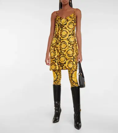 Versace Barocco mid-rise leggings | Thumbnail 2 Versace Barocco mid-rise leggings | Thumbnail 2