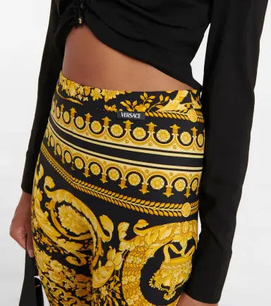 Versace Barocco mid-rise leggings | Thumbnail 4 Versace Barocco mid-rise leggings | Thumbnail 4