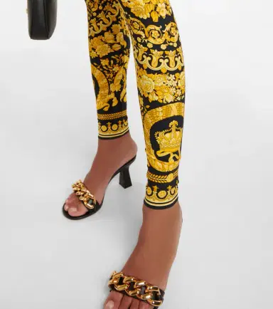 Versace Barocco mid-rise leggings | Thumbnail 5 Versace Barocco mid-rise leggings | Thumbnail 5