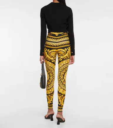 Versace Barocco mid-rise leggings | Thumbnail 6 Versace Barocco mid-rise leggings | Thumbnail 6