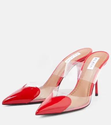Alaia Alaïa Le Caur patent leather and PU mules | Thumbnail 3 Alaia Alaïa Le Caur patent leather and PU mules | Thumbnail 3