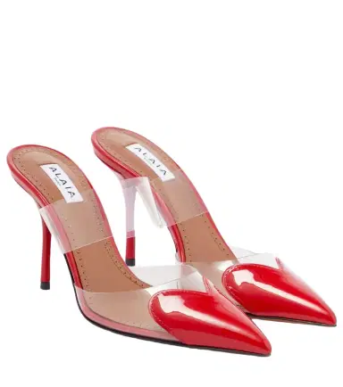 Alaia Alaïa Le Caur patent leather and PU mules | Thumbnail 1 Alaia Alaïa Le Caur patent leather and PU mules | Thumbnail 1