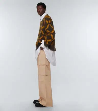 Marni Wide-leg cotton gabardine cargo pants | Thumbnail 4 Marni Wide-leg cotton gabardine cargo pants | Thumbnail 4