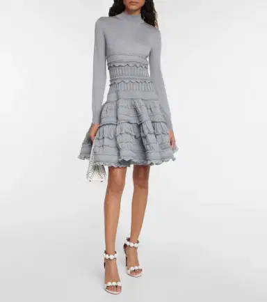 Alaia Alaïa Crinoline virgin wool minidress | Thumbnail 2 Alaia Alaïa Crinoline virgin wool minidress | Thumbnail 2
