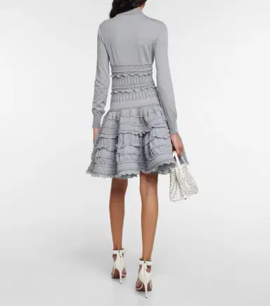 Alaia Alaïa Crinoline virgin wool minidress | Thumbnail 3 Alaia Alaïa Crinoline virgin wool minidress | Thumbnail 3