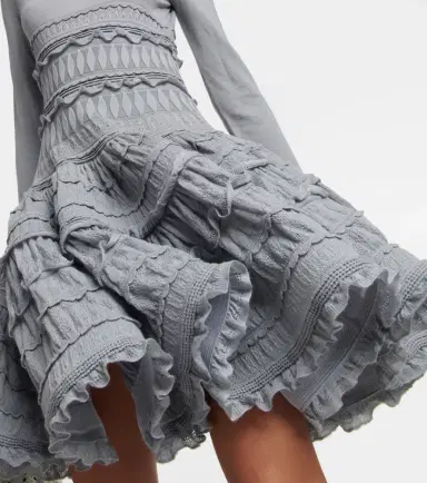 Alaia Alaïa Crinoline virgin wool minidress | Thumbnail 4 Alaia Alaïa Crinoline virgin wool minidress | Thumbnail 4