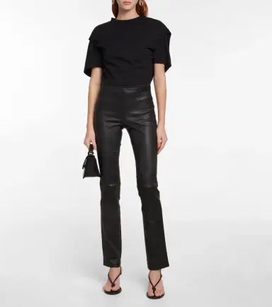 STOULS Cropped leather trousers | Thumbnail 2 STOULS Cropped leather trousers | Thumbnail 2