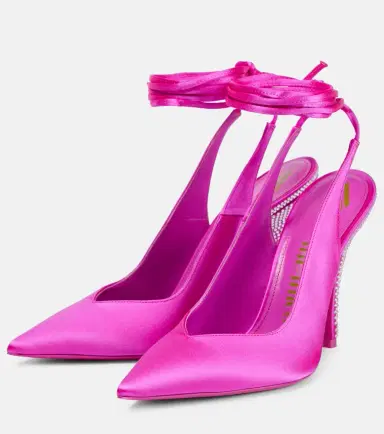 The Attico Venus embellished satin pumps | Thumbnail 4 The Attico Venus embellished satin pumps | Thumbnail 4