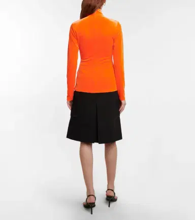 Victoria Beckham Velvet turtleneck top | Thumbnail 2 Victoria Beckham Velvet turtleneck top | Thumbnail 2